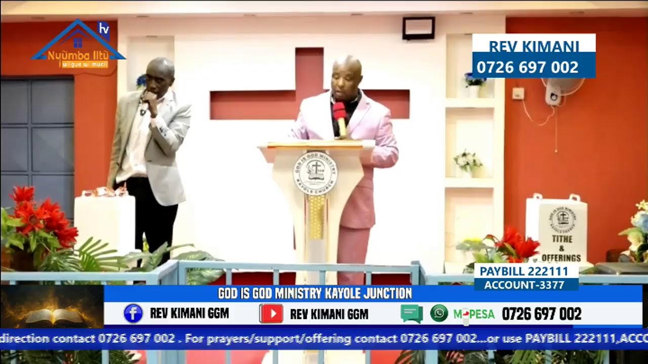 SUNDAY SERVICE:   GOD IS GOD MINISTRY KAYOLE JUNCTION..26/10/25