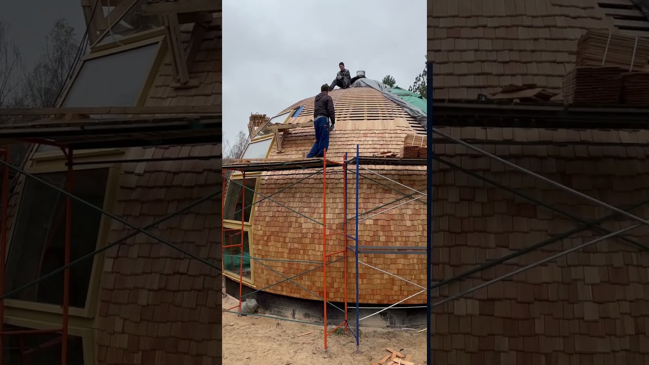 Монтаж шинделя. Купольный дом. Skydome 10.5