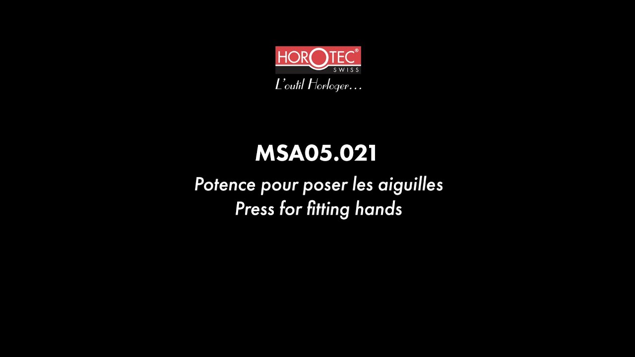 HOROTEC | MSA05.021 | PRESS FOR FITTING HANDS