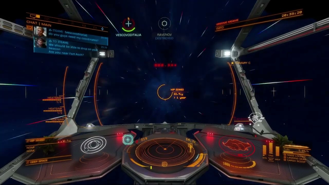 Fuel Rat rescue from HIP 22460