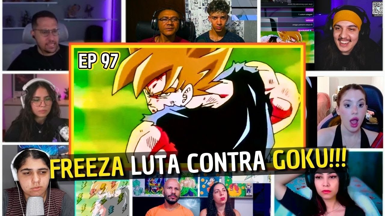PESSOAS REAGINDO A GOKU LUTA CONTRA FREEZA!!! Multi-Reações - Dragon Ball Z EP 97