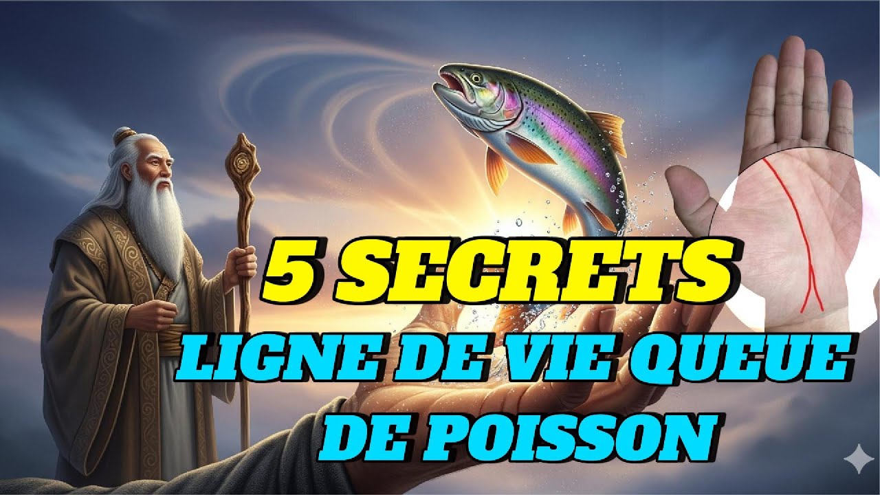 Ligne de vie queue de poisson, 5 secrets sur votre vie, votre avenir et votre richesse