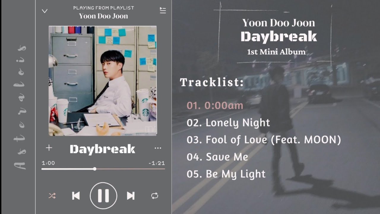 ♫︎ [FULL ALBUM] 윤두준 Yoon Du Jun — Daybreak | 1st Mini Album