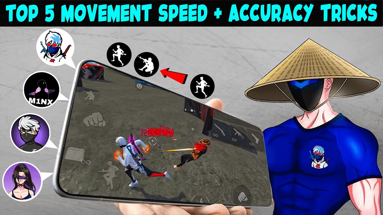 TOP 5 MOVEMENT TRICKS TO DOMINATE PRO PLAYERS😳 LIKE BRAZILIAN PLAYERS 🇧🇷 | Free Fire