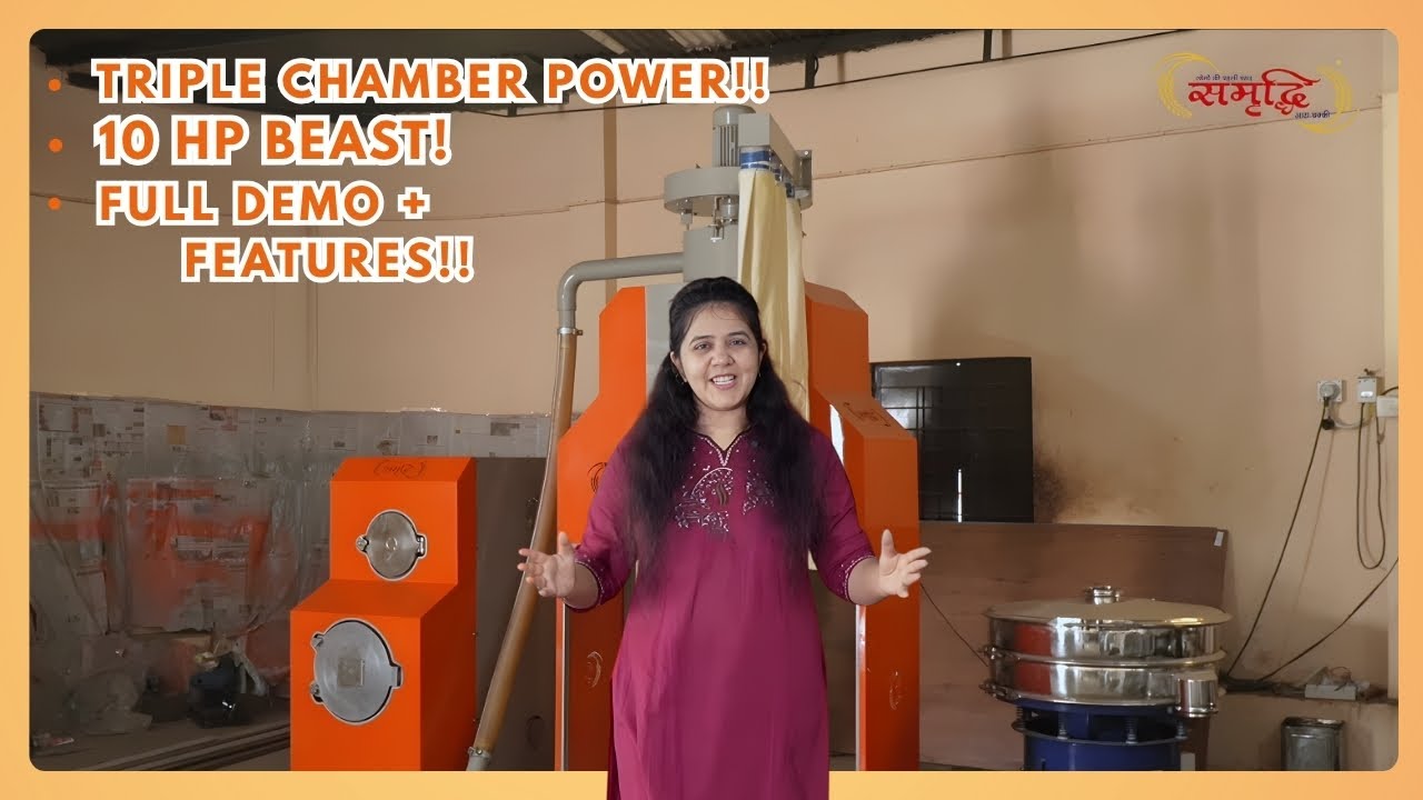 Samruddhi 10 HP Three Chamber Masala Machine #masalamachine