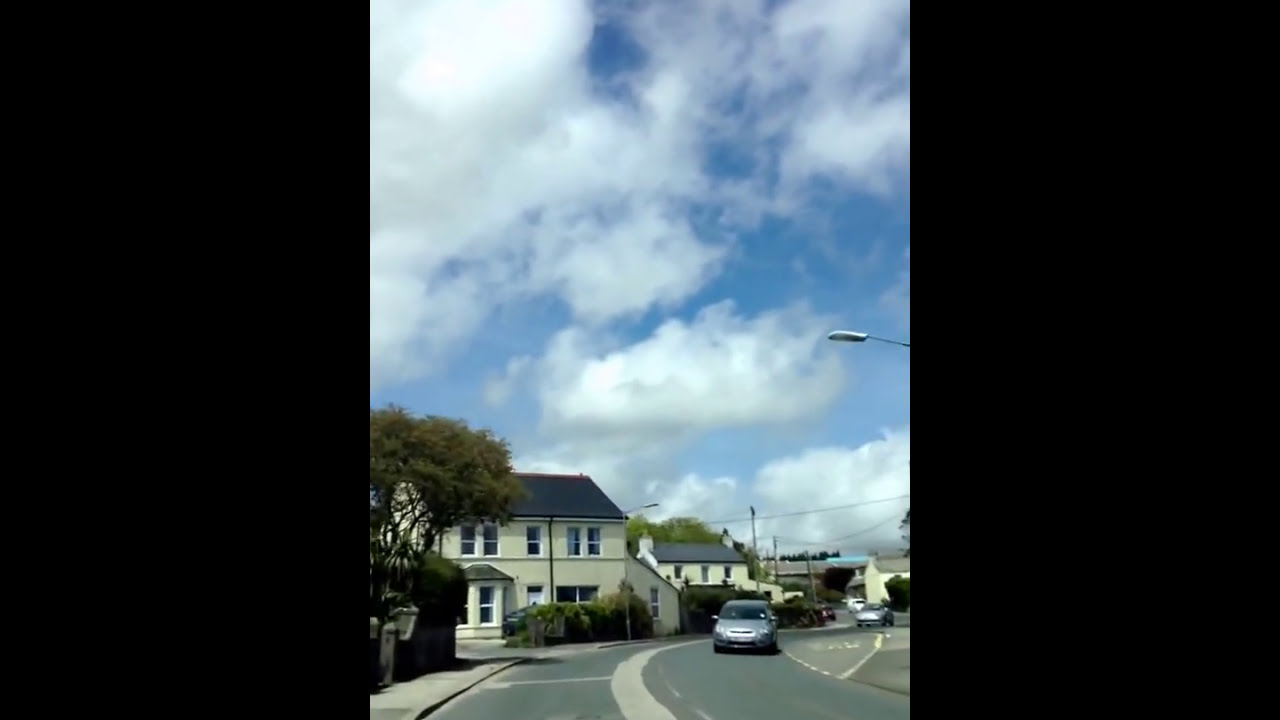 Driving trough St Austell, Cornwall