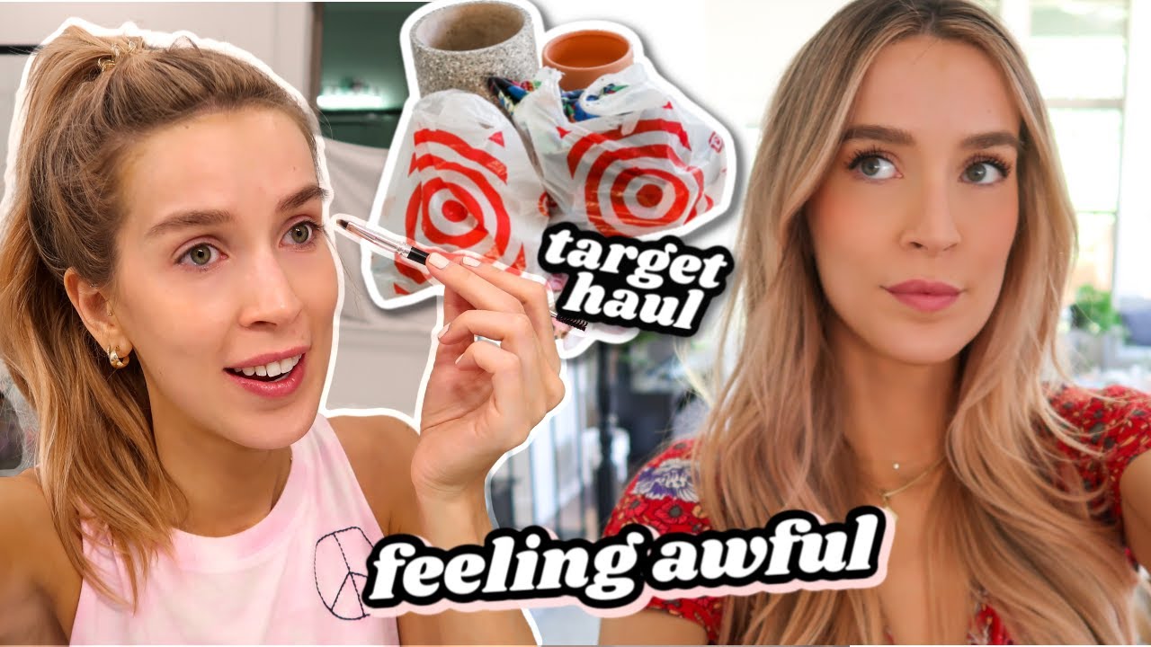 TARGET HAUL + TINTING MY BROWS + FEELING AWFUL | leighannvlogs