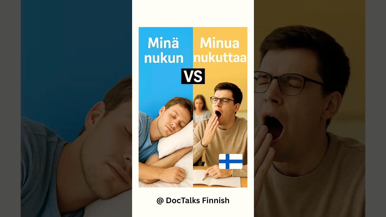 Min&auml; nukun vs Minua nukuttaa &ndash; What&rsquo;s the Difference? | Finnish Grammar Explained