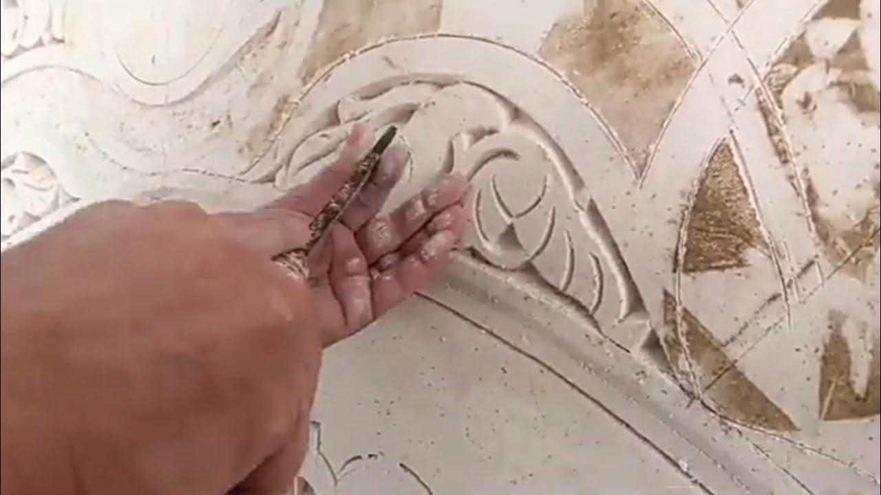 نقش على الجبس البلدي المغربي من البداية إلى النهاية