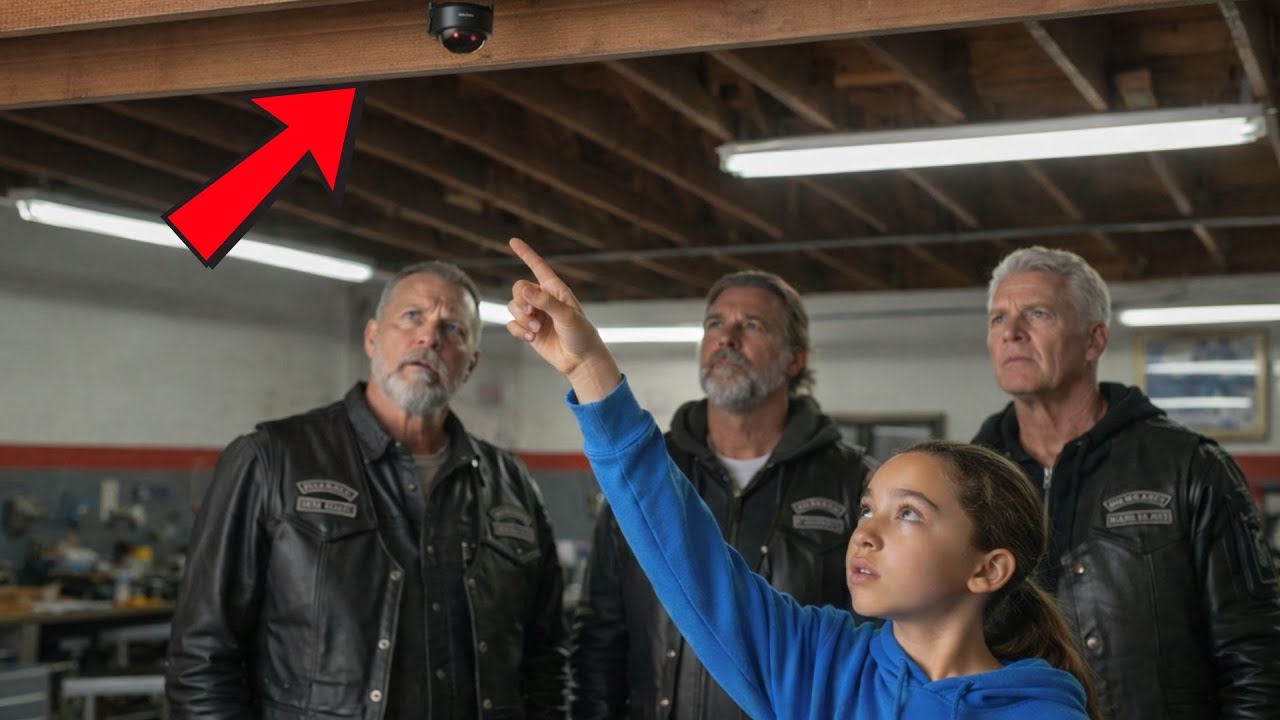 Da oben ist eine Kamera‘, sagte die 9-Jährige – der ganze Biker-Club erstarrte..