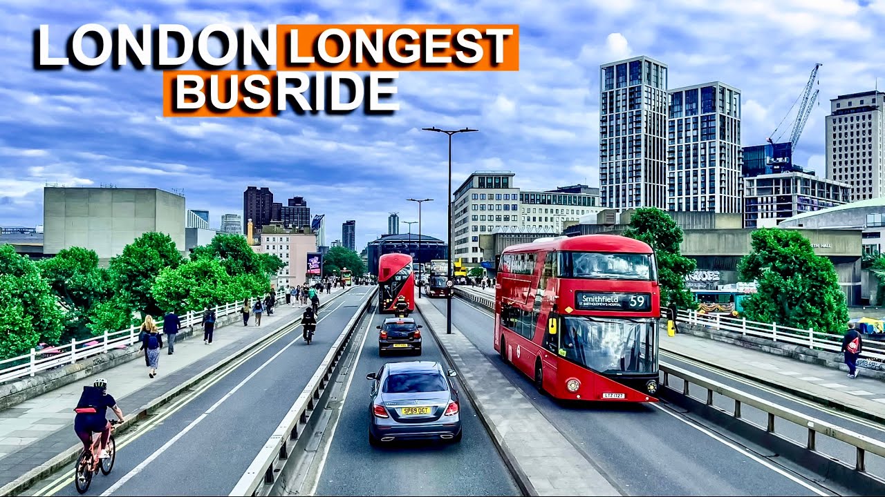 London SUPERLOOP EXPRESS Bus 🚌 SL6 - Russell Square To West Croydon Bus Station | Longest Bus Ride