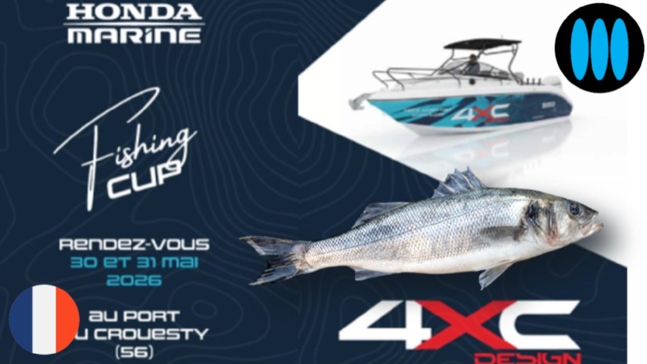Honda Marine Fishing Cup 2026 - ouverte à tous les clients Honda, les 30 et 31 Mai au Crouesty