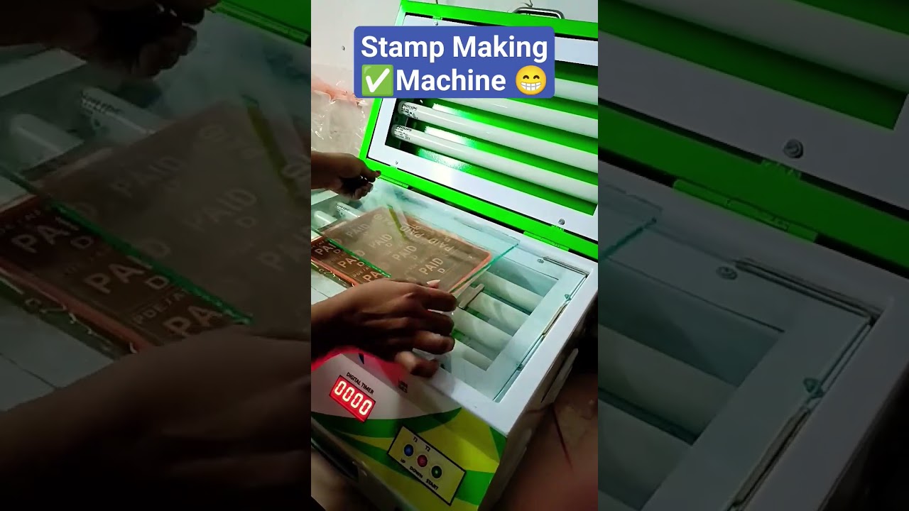 Rubber Stamp Banane ki Machine #rubberstampmaking #shorts