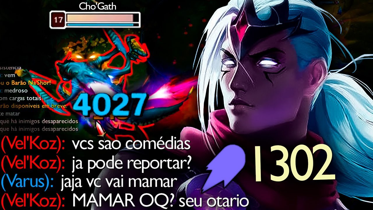 COMO É BOM DAR 1 HIT NO CHO'GATH DE VARUS AP KKKKKKKKK