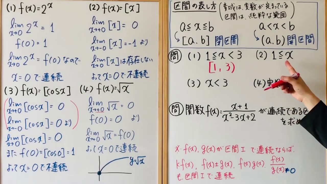 関数の連続性　（関数の極限9　高校数学Ⅲ）