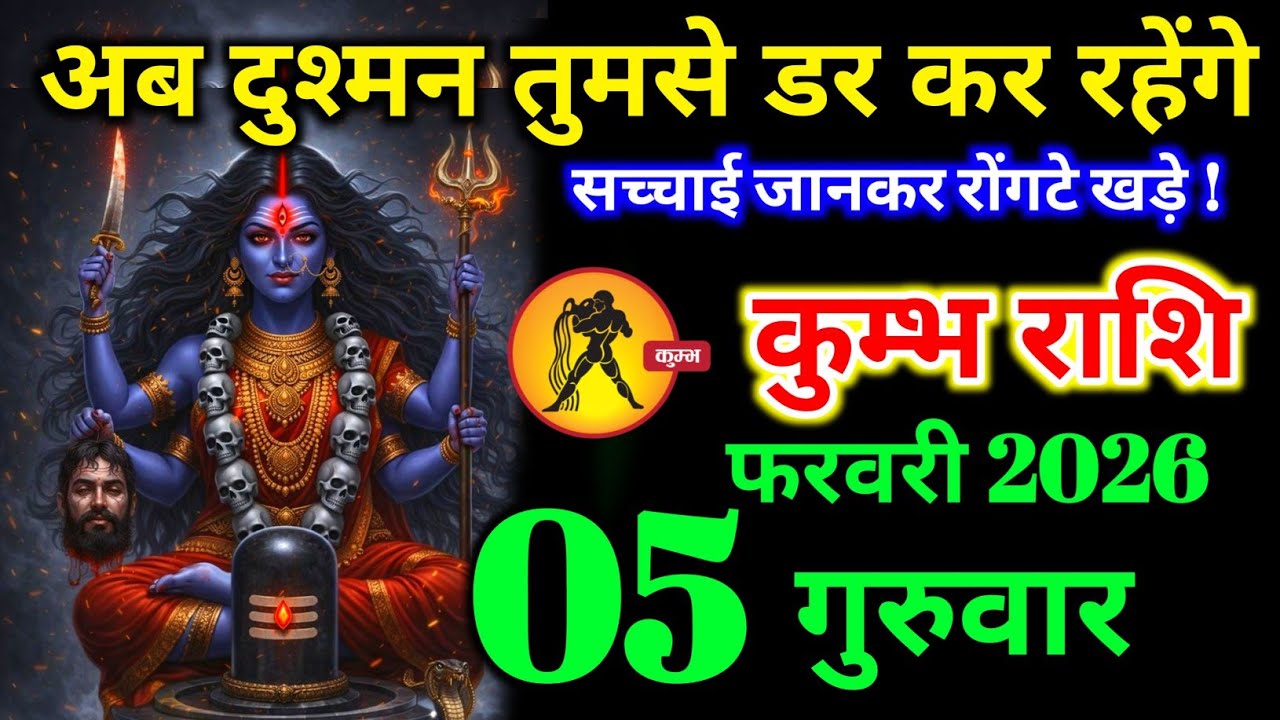 कुंभ राशि वालों 02 फरवरी सोमवार अब दुश्मन तुमसे डर कर रहेंगे बड़ी खुशखबरी। Kumbh Rashi 