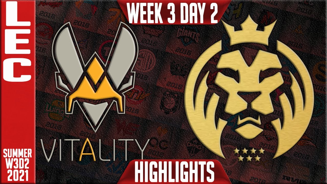 VIT vs MAD Highlights | LEC Summer 2021 W3D2 | Team Vitality vs MAD Lions