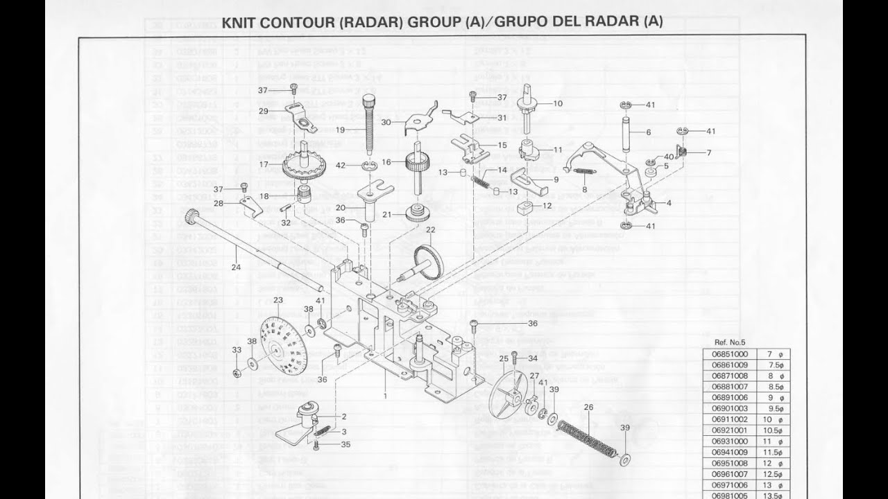 knit contour sk700/360