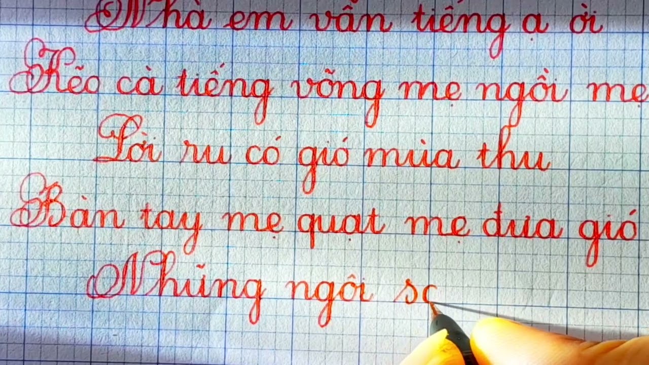 Luyện Chữ Đẹp Bài Thơ : Mẹ