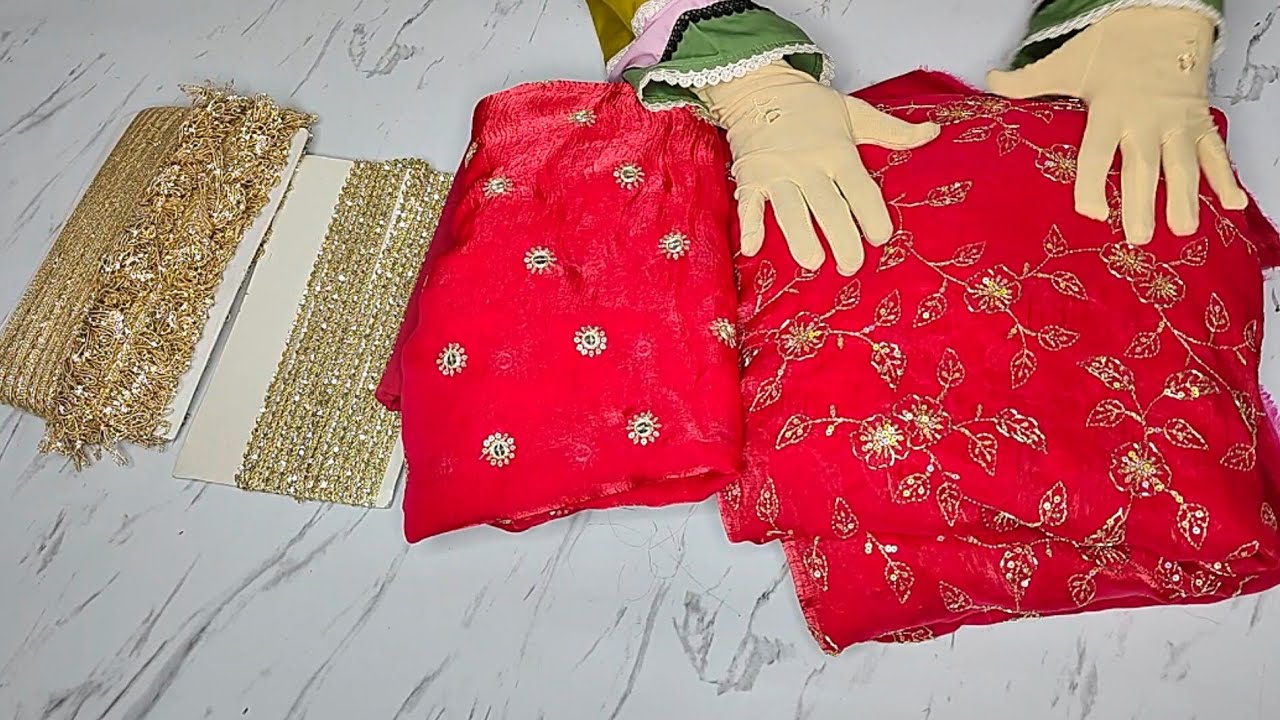 ✨Full Circle Partywear Frock With Puff Tutorial For Beginners#frockdesign#naghma_designer_dress#tips
