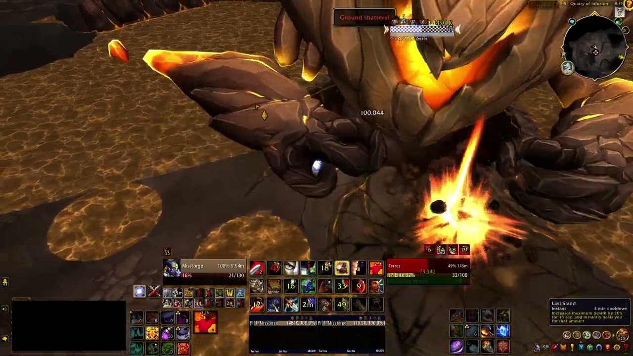 Level 80 Protection Warrior Solo: Terros (MYTHIC difficulty)