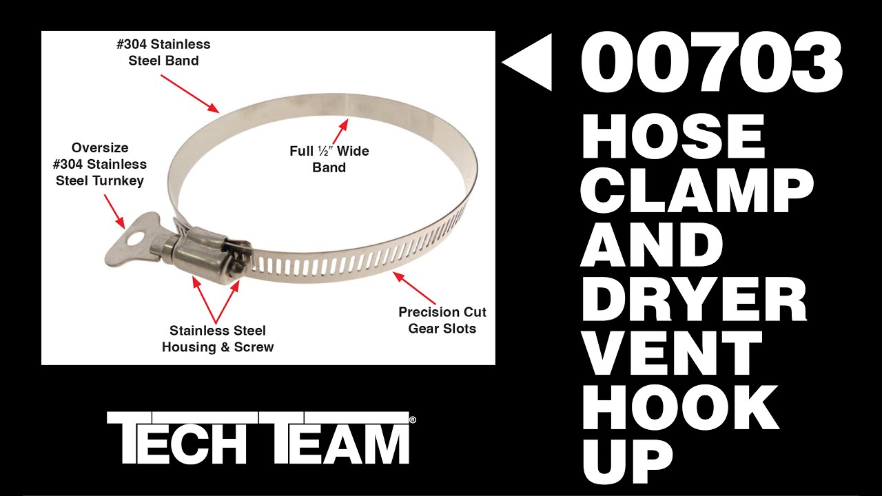 How To Attach a Dryer Vent or Dust Collector Hose – Use Tech Team’s 00703