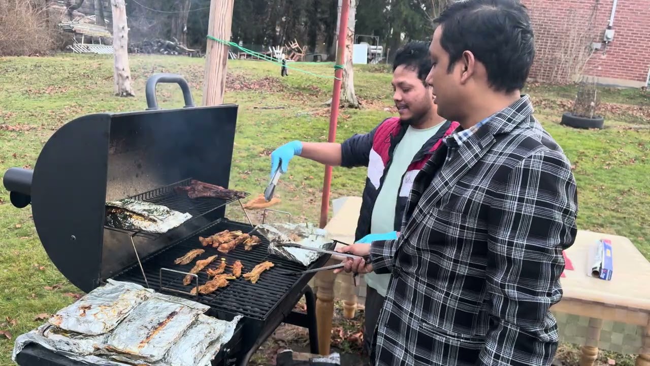 BBQ party with families 