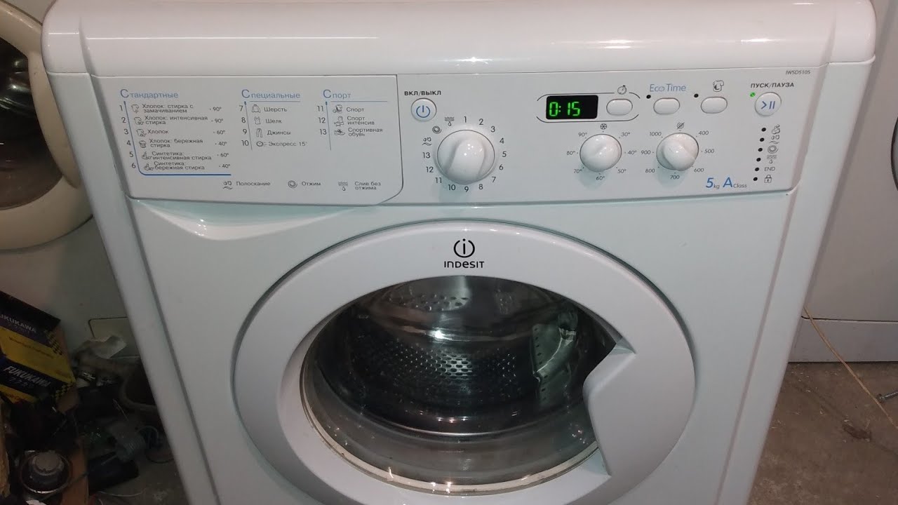 обзор инструкция стиральная машина Indesit IWSD 6105, Indesit IWSD 5105