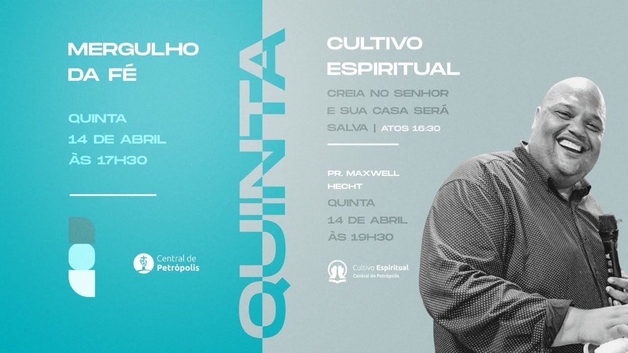 CULTO DO CULTIVO | 14/04 - PR MAXWELL HECHT