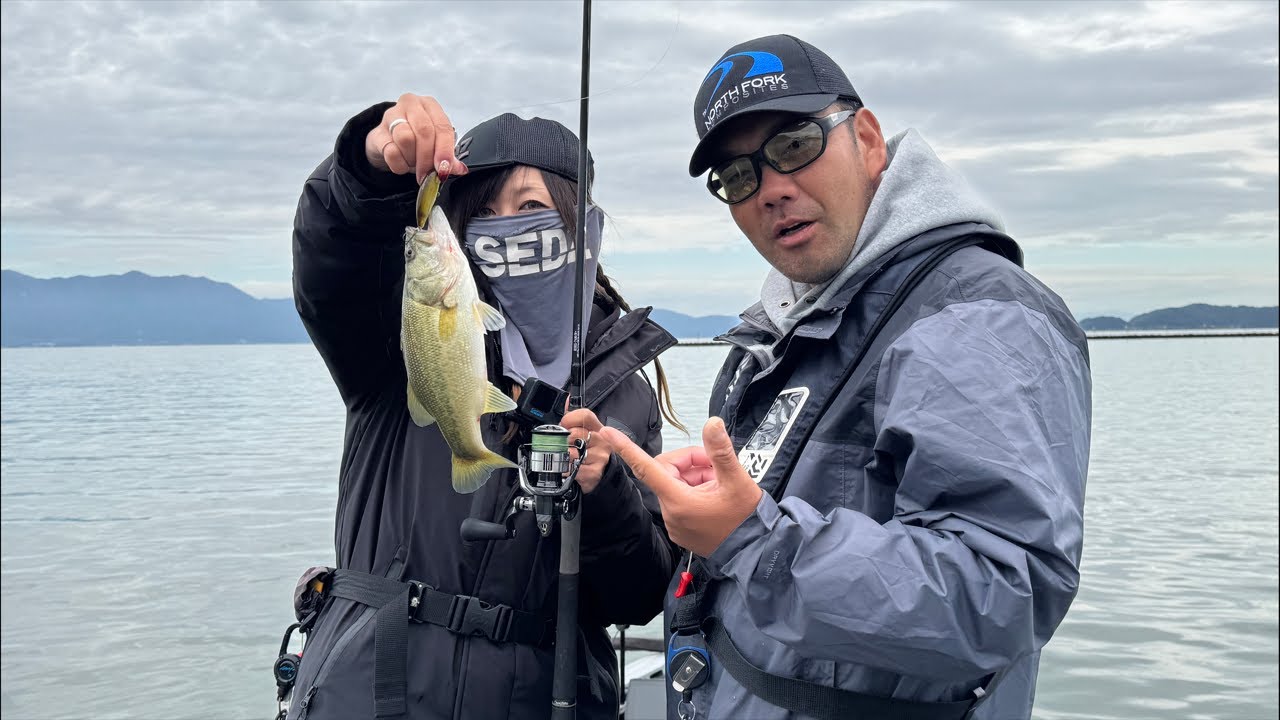 秋の琵琶湖バス釣りボート 落合ガイドサービス