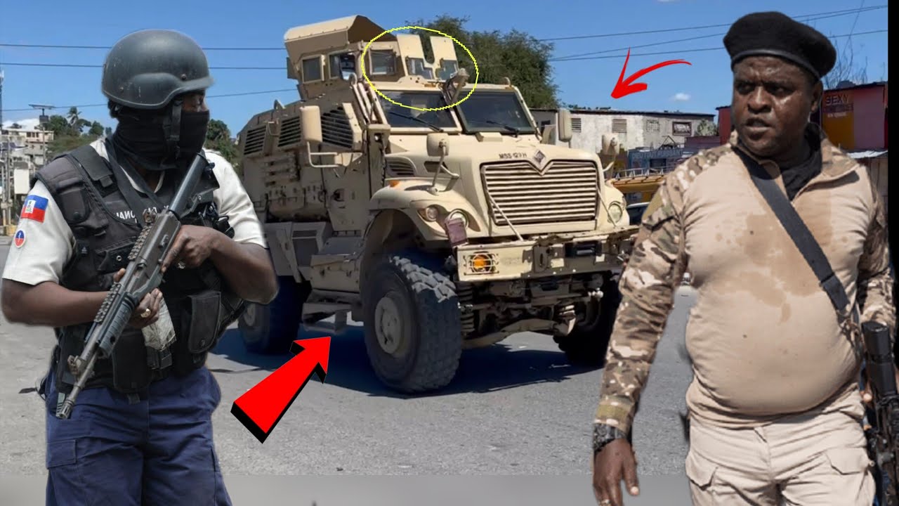 Flash ! Solda Ameriken yo la ! Lapolis mete katye jeneral yo Kafou ayewopò ! Machan yo kontan tounen