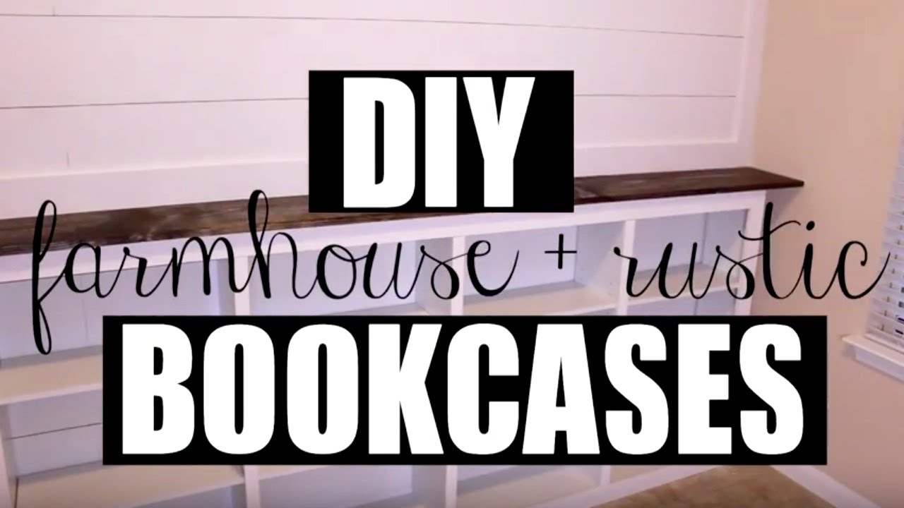 DIY Target Built In Bookcase Hack | Farmhouse + Rustic Chic