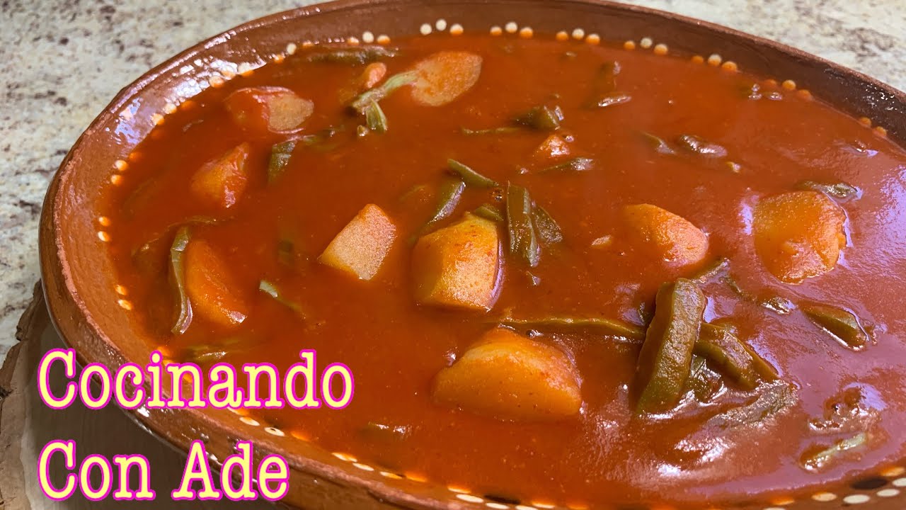 Mole de papas con nopales! Cómo lo hacía mi abuelita 👵