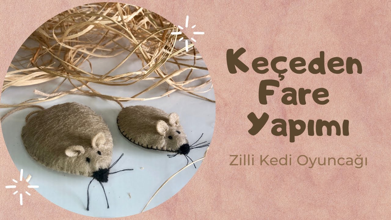 Keçeden Fare Nasıl Yapılır? Zilli Kedi Oyuncağı Yapımı | Kendin Yap | DIY Cat Toys