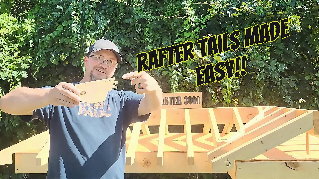Calculating Rafter Tails Made Easy!! #diy #tutorial #protips #rafter  #carpentry #newvideo #hack