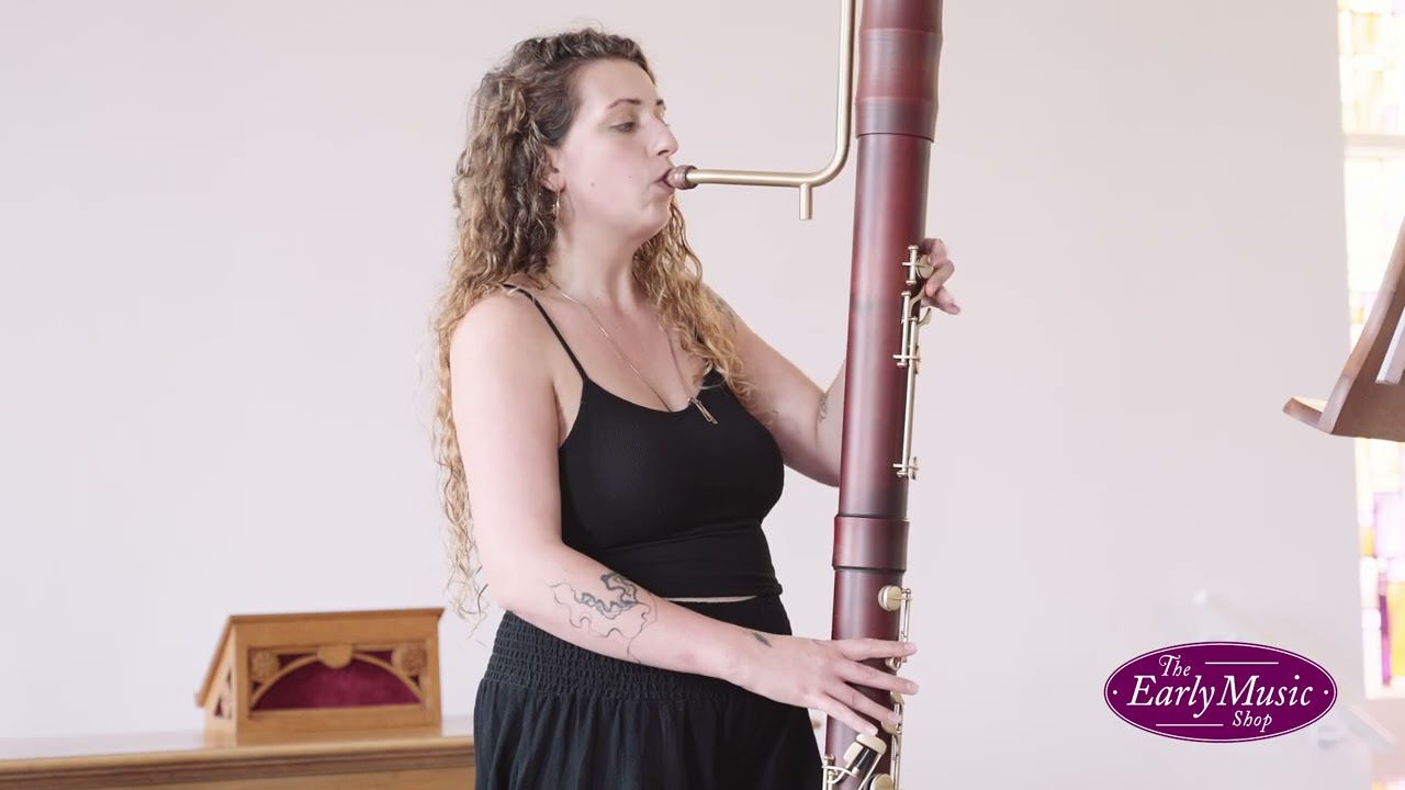 K&uuml;ng Superio Contra Bass Recorder in Stained Maple