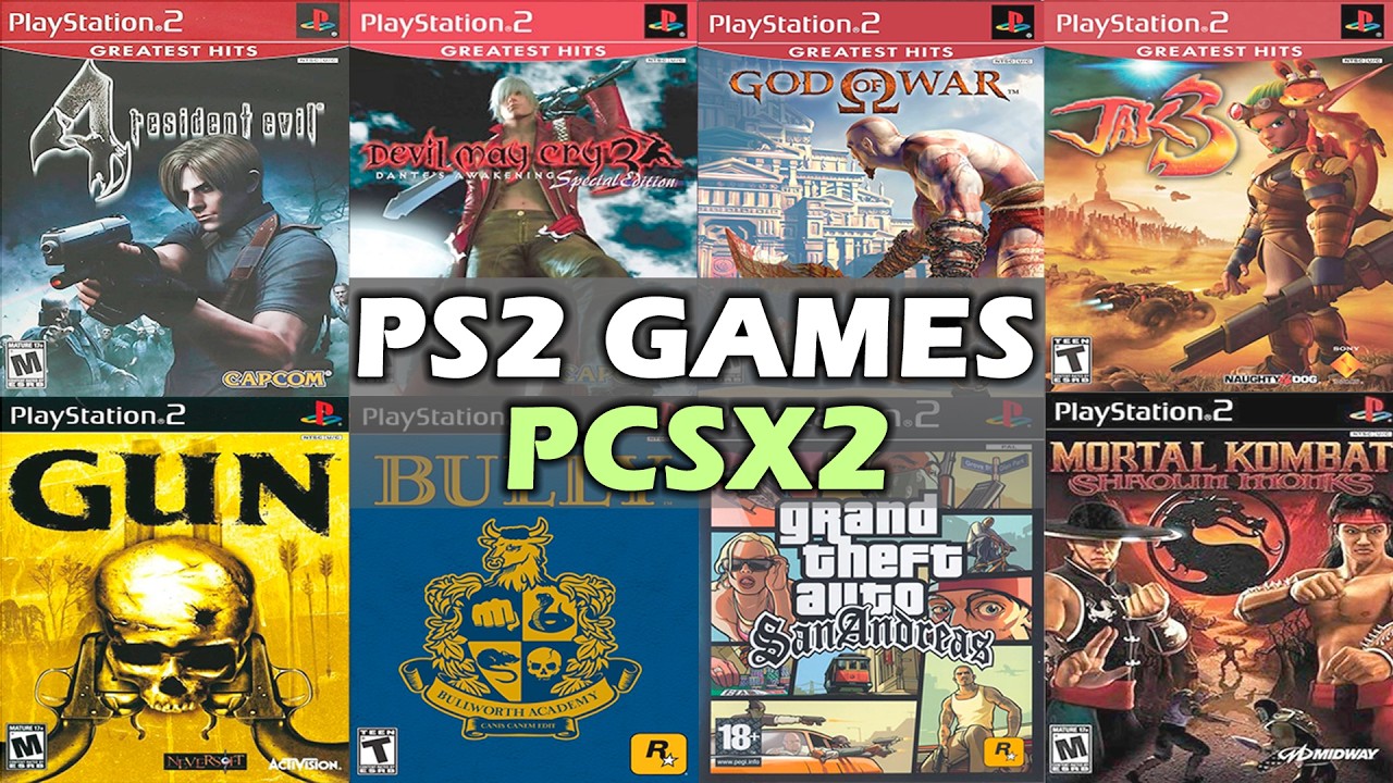THE 40 BEST PS2 GAMES ON PCSX2 || PS2 GAMES