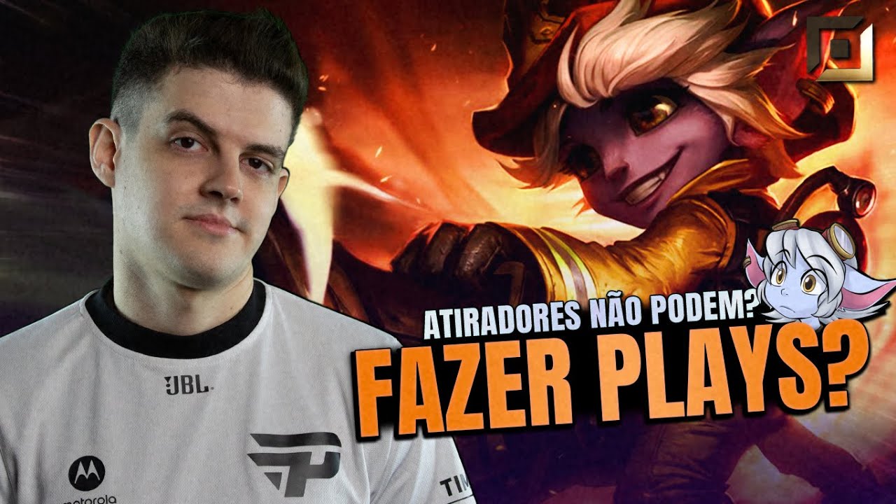 VIROU CRIME fazer play de ATIRADOR no League of Legends! 👩🏻‍🚒