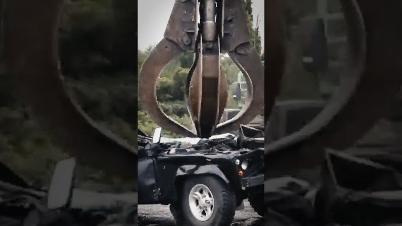 Crushing Hazardous Illegal Imported Cars - CBP Throwback | CBP