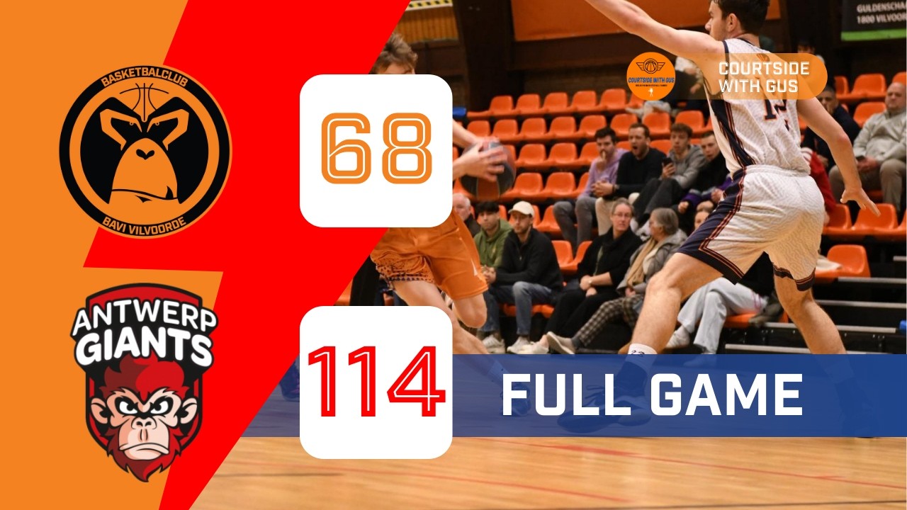 U21 Bavi Vilvoorde vs Antwerp Giants: 68-114 (Nationals 🏆)