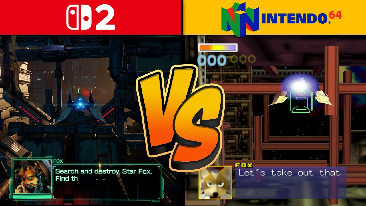 Sector X Is Unrecognizable in Star Fox Switch 2 vs N64