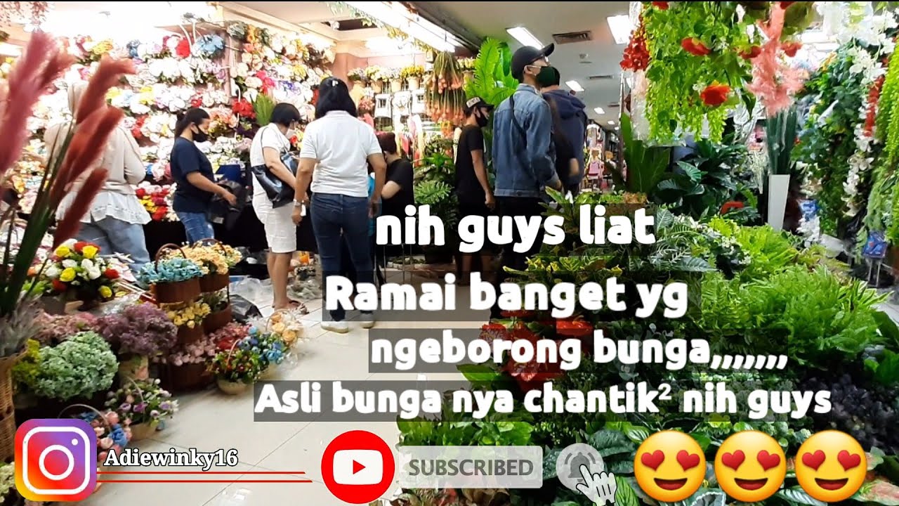 GROSIR BUNGA PLASTIK PASAR PAGI MANGGA DUA