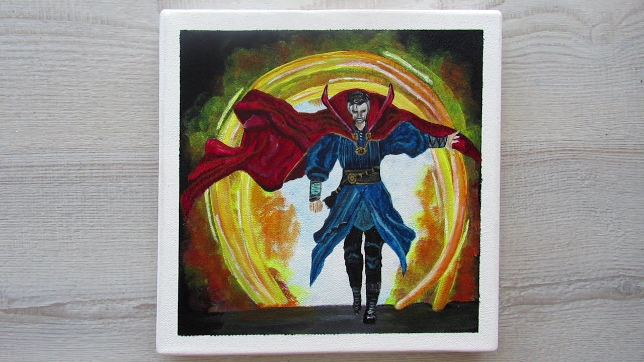 Marvel Series - Doctor Strange | Acrylic Painting Tutorial for Beginners #82 | Satisfying