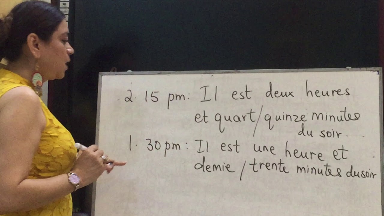 To Express time in French