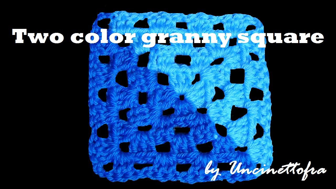 A lezione di granny: two color granny square