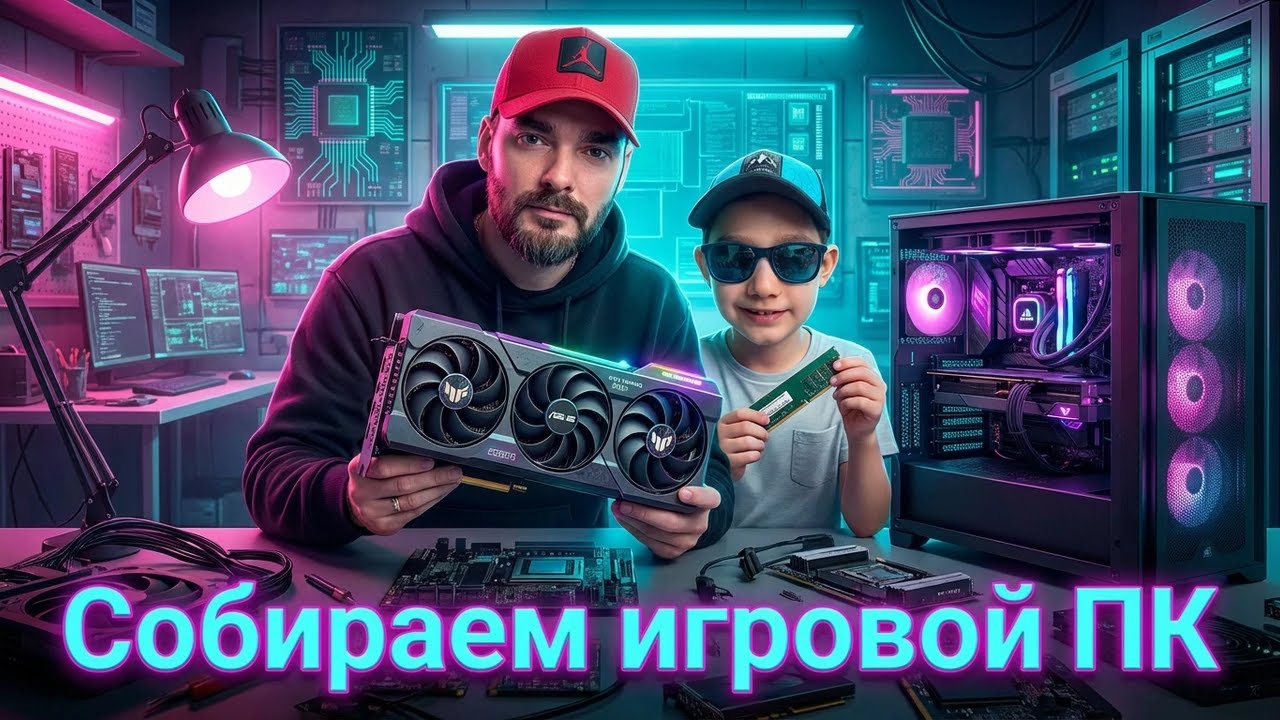 Собираем с папой игровой ПК
