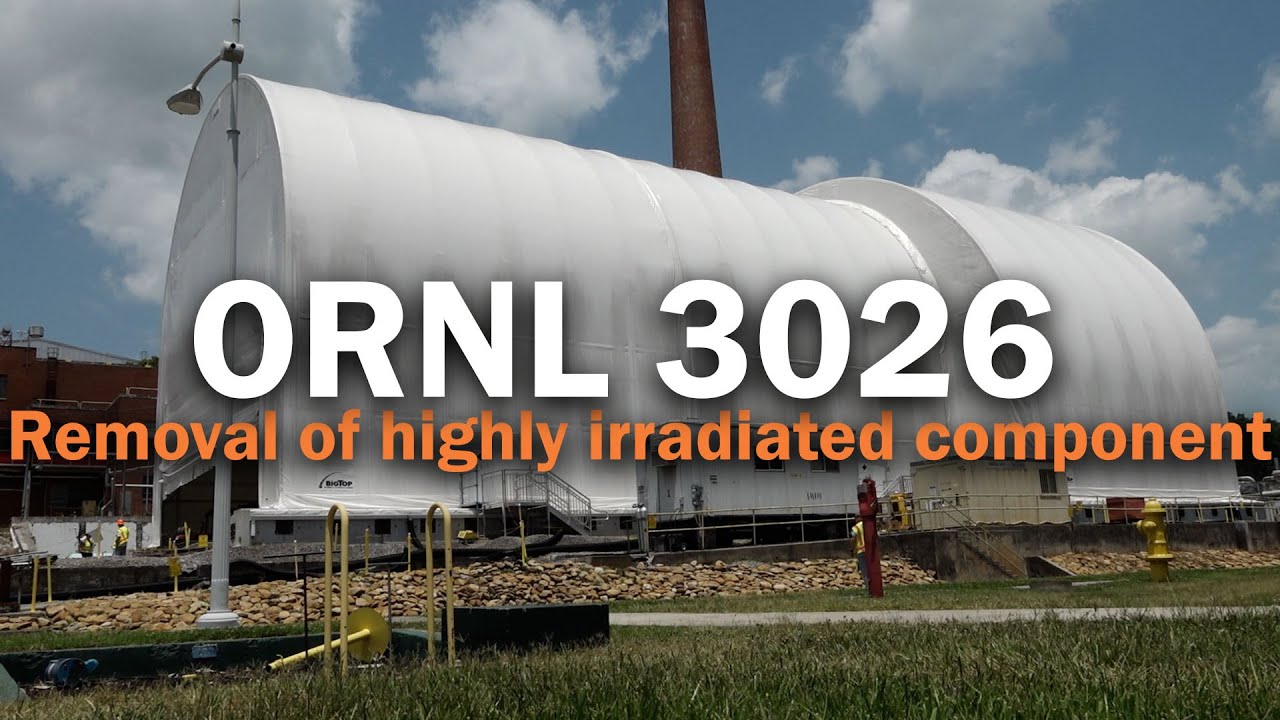 Highly irradiated component removed from ORNL 3026 hot cell