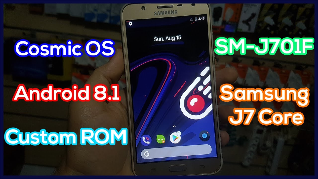 Install Cosmic-OS on Galaxy J7 Core SM-J701F Custom ROM Android 8.1
