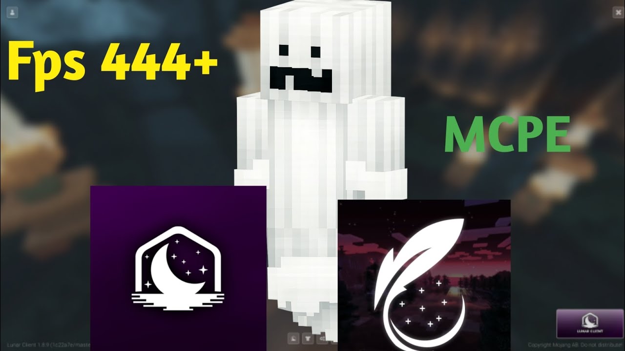 Feather + Lunar Client MCPE 1.26+ 💀 | Feather And Lunar Client For MCPE v1.26+ (NO LAG & FPS BOOST)