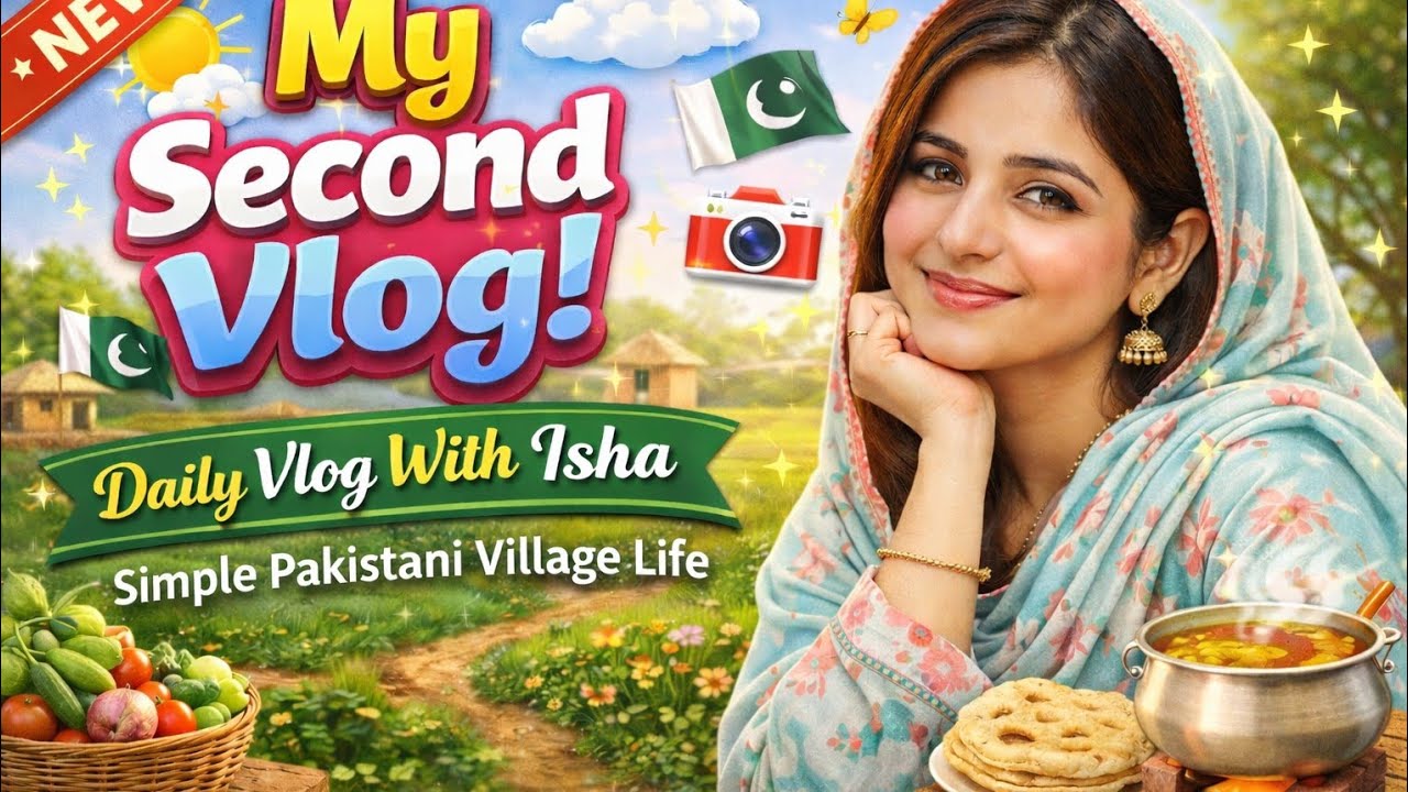 Second Vlog ❤️ A Simple Day in My Village | Pakistan Village Life”
